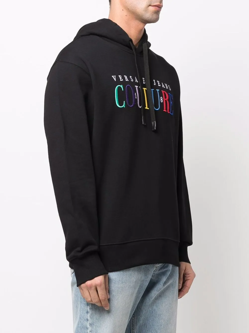 фото Versace jeans couture худи с вышитым логотипом