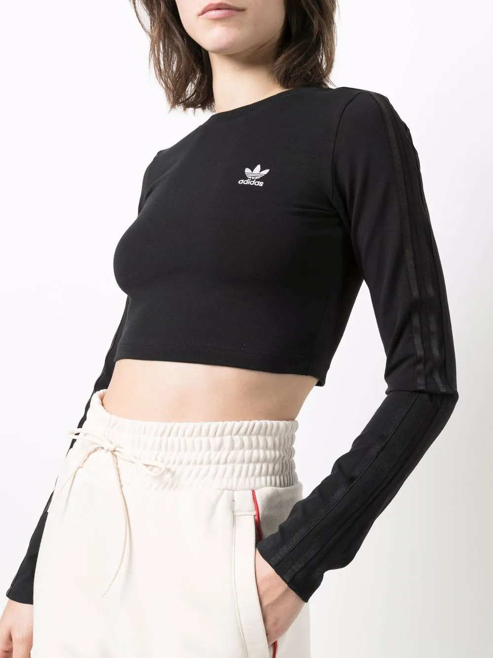 фото Adidas укороченный топ originals с длинными рукавами