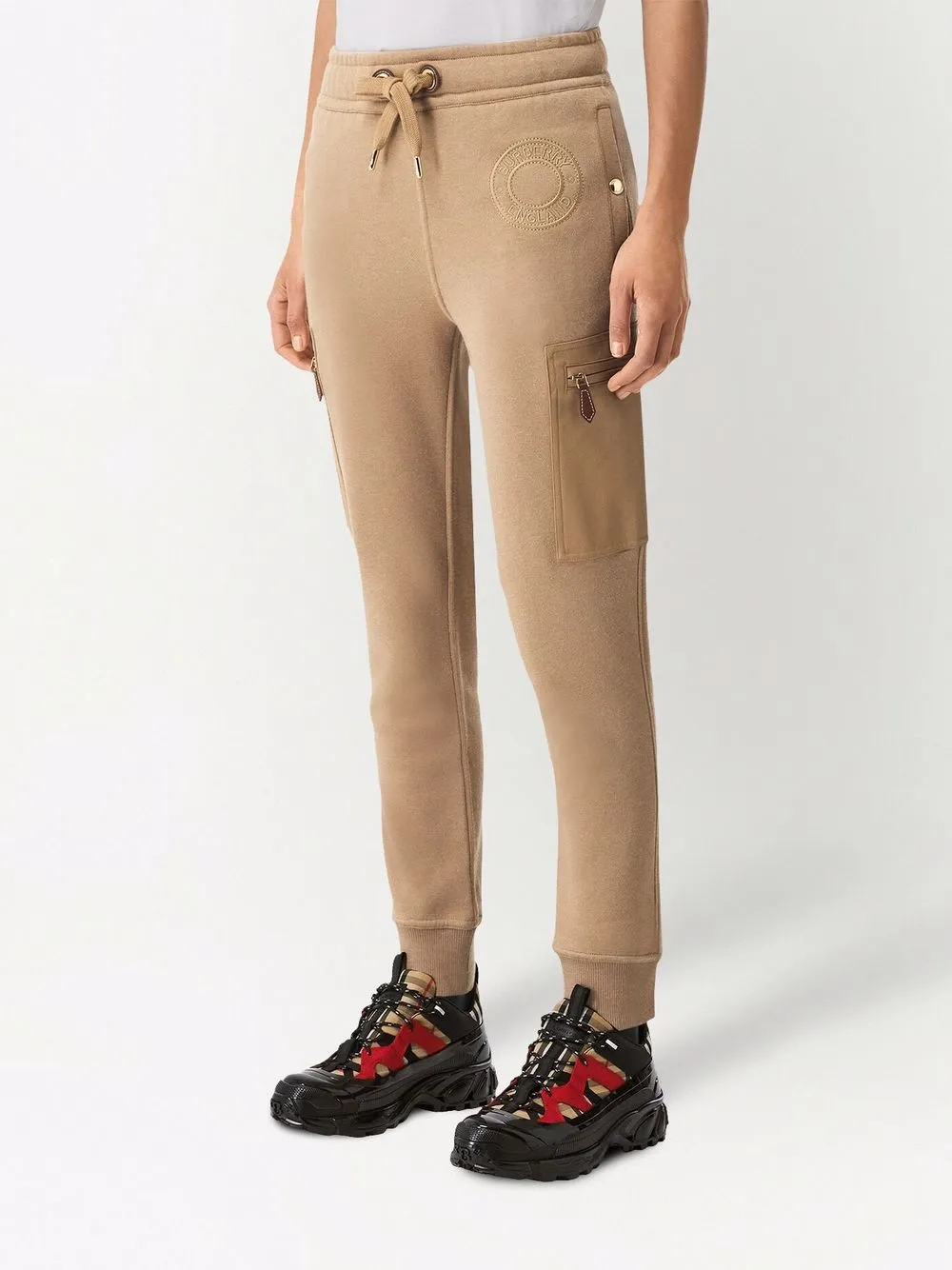 фото Burberry спортивные брюки с вышитым логотипом