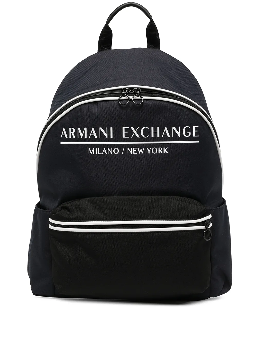 Armani Exchange logo-print backpack - Black