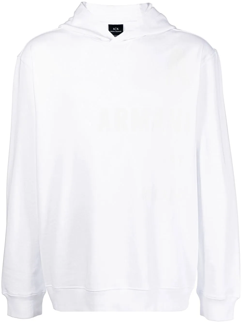 Armani Exchange hoodie con logo estampado - Blanco