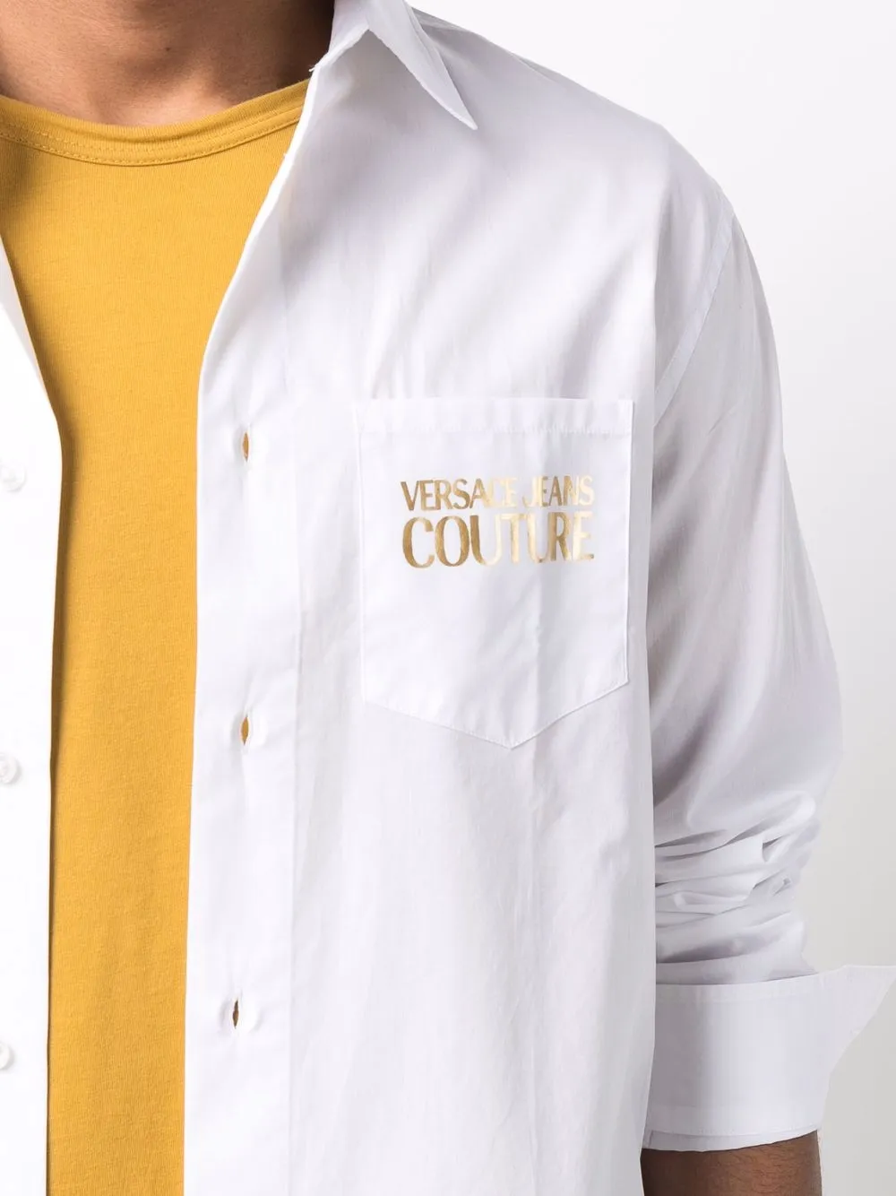фото Versace jeans couture рубашка с логотипом