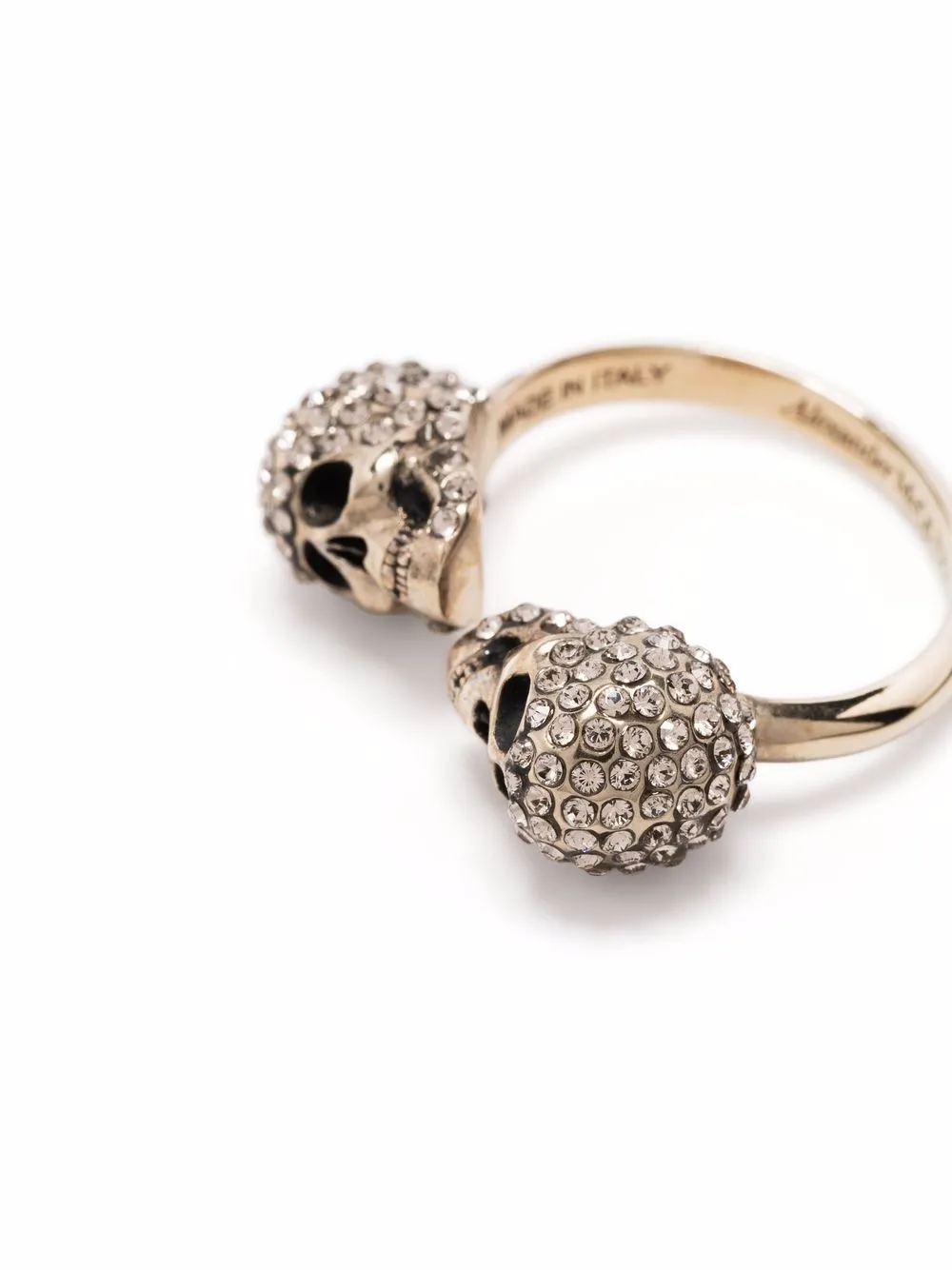 фото Alexander mcqueen кольцо с декором skull