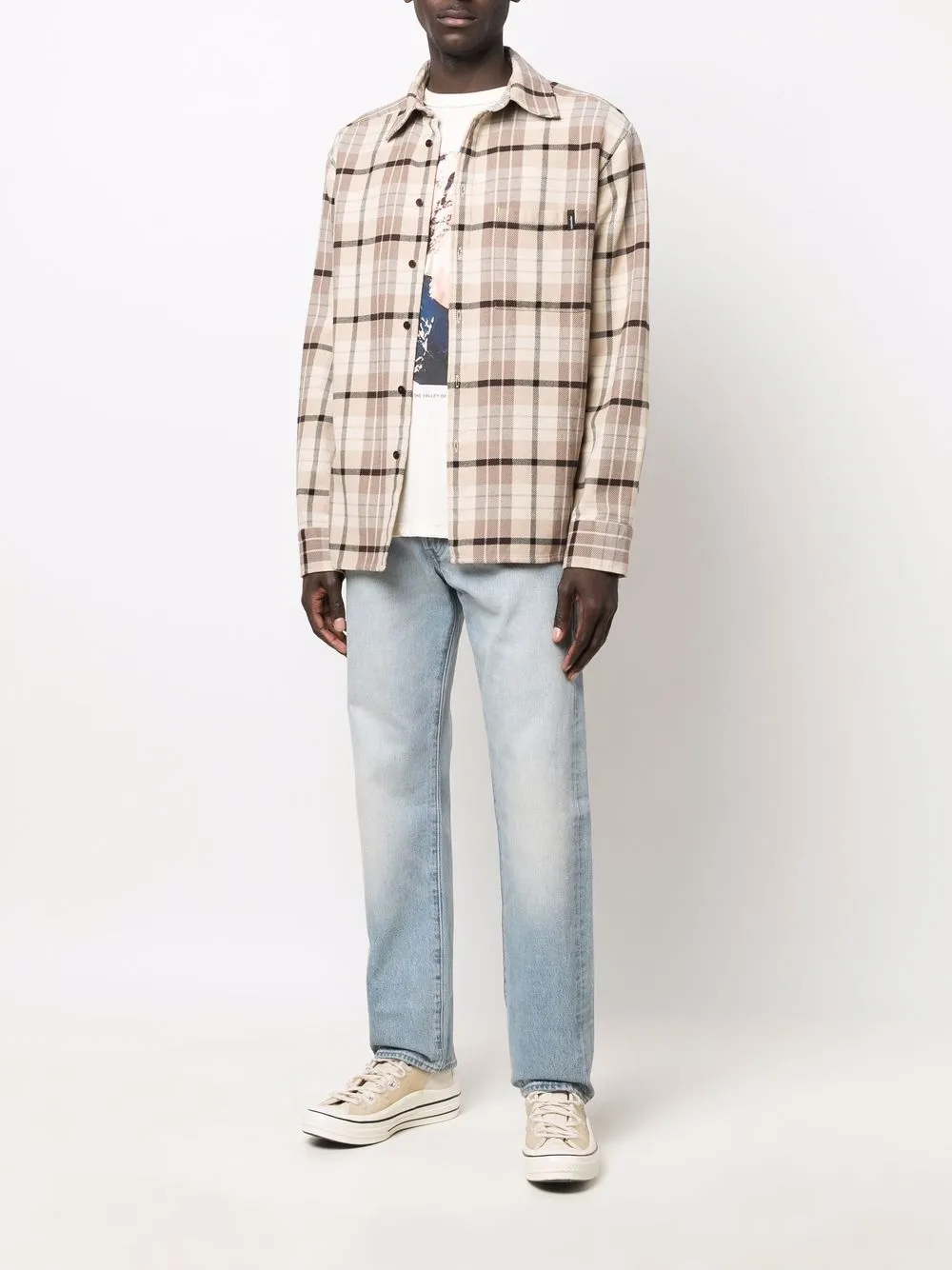 фото Levi's: made & crafted прямые джинсы с эффектом потертости