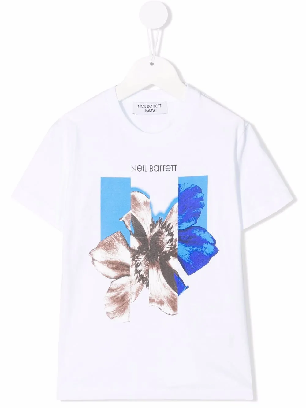 Neil Barrett Kids playera con estampado gráfico - Blanco