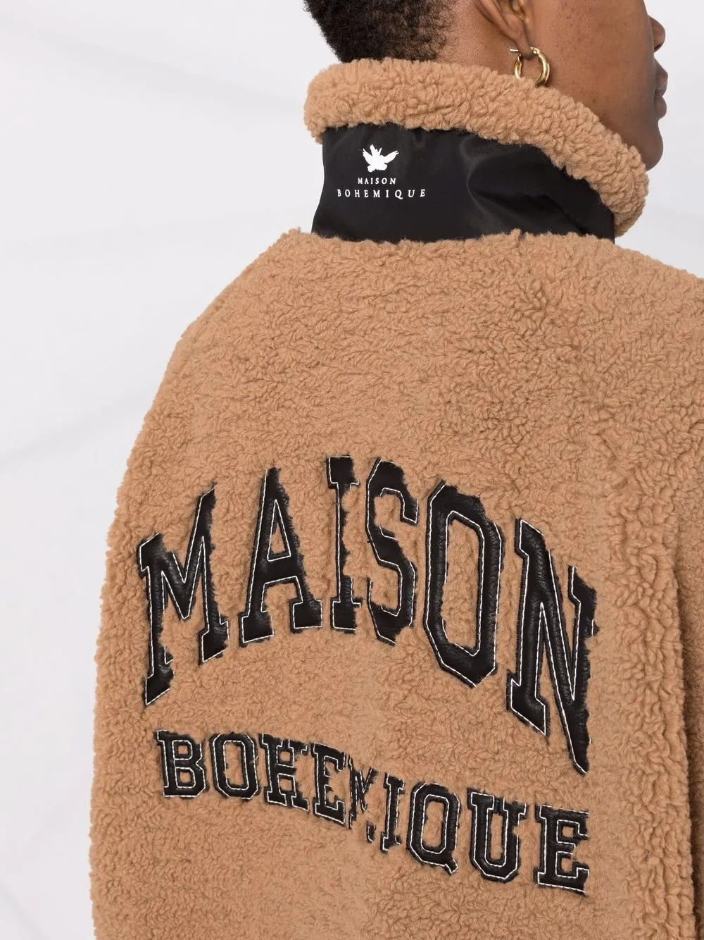 фото Maison bohemique толстовка на молнии с нашивкой-логотипом
