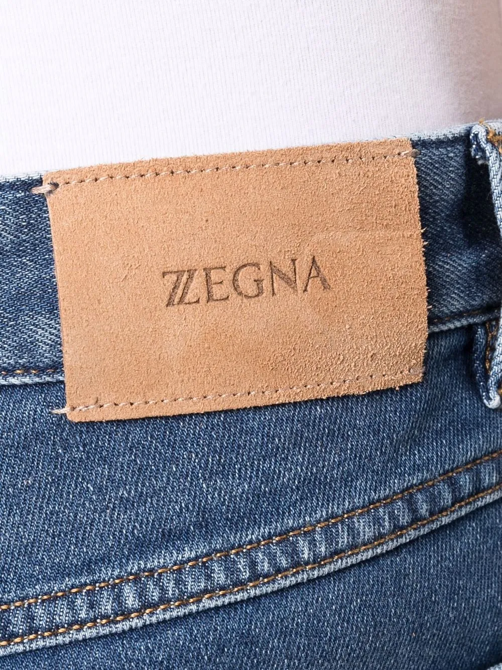 фото Z zegna прямые джинсы с эффектом потертости