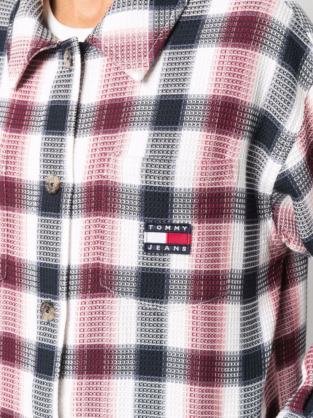 фото Tommy jeans рубашка с нашивкой-логотипом