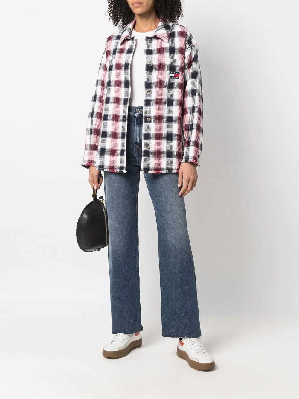фото Tommy jeans рубашка с нашивкой-логотипом