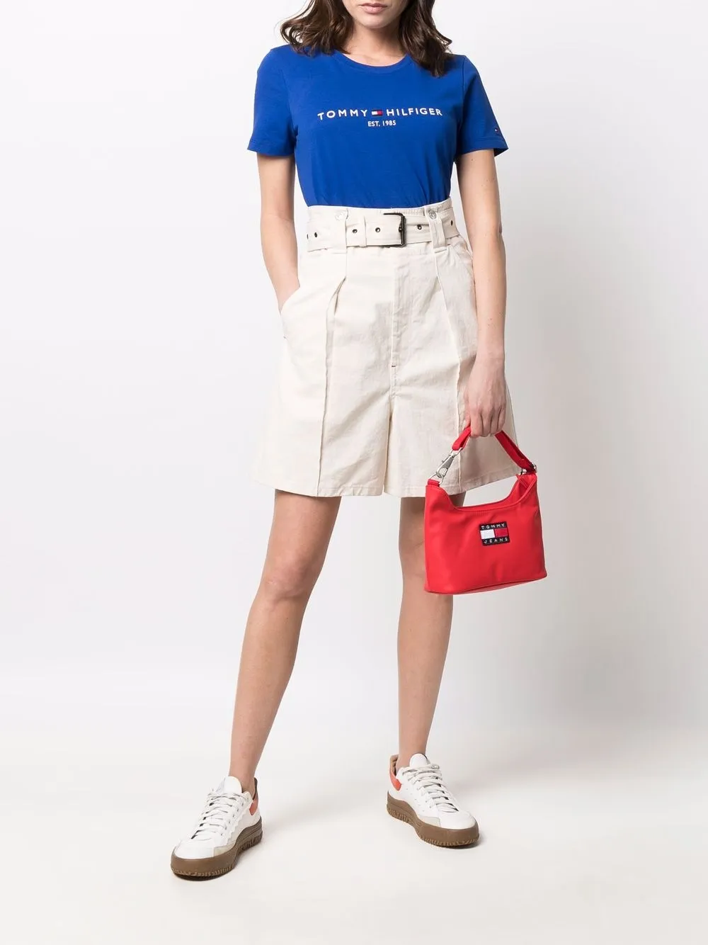 фото Tommy jeans сумка-тоут с нашивкой-логотипом
