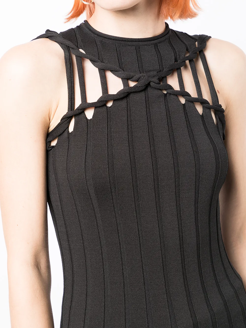 фото Dion lee трикотажный топ с вырезами