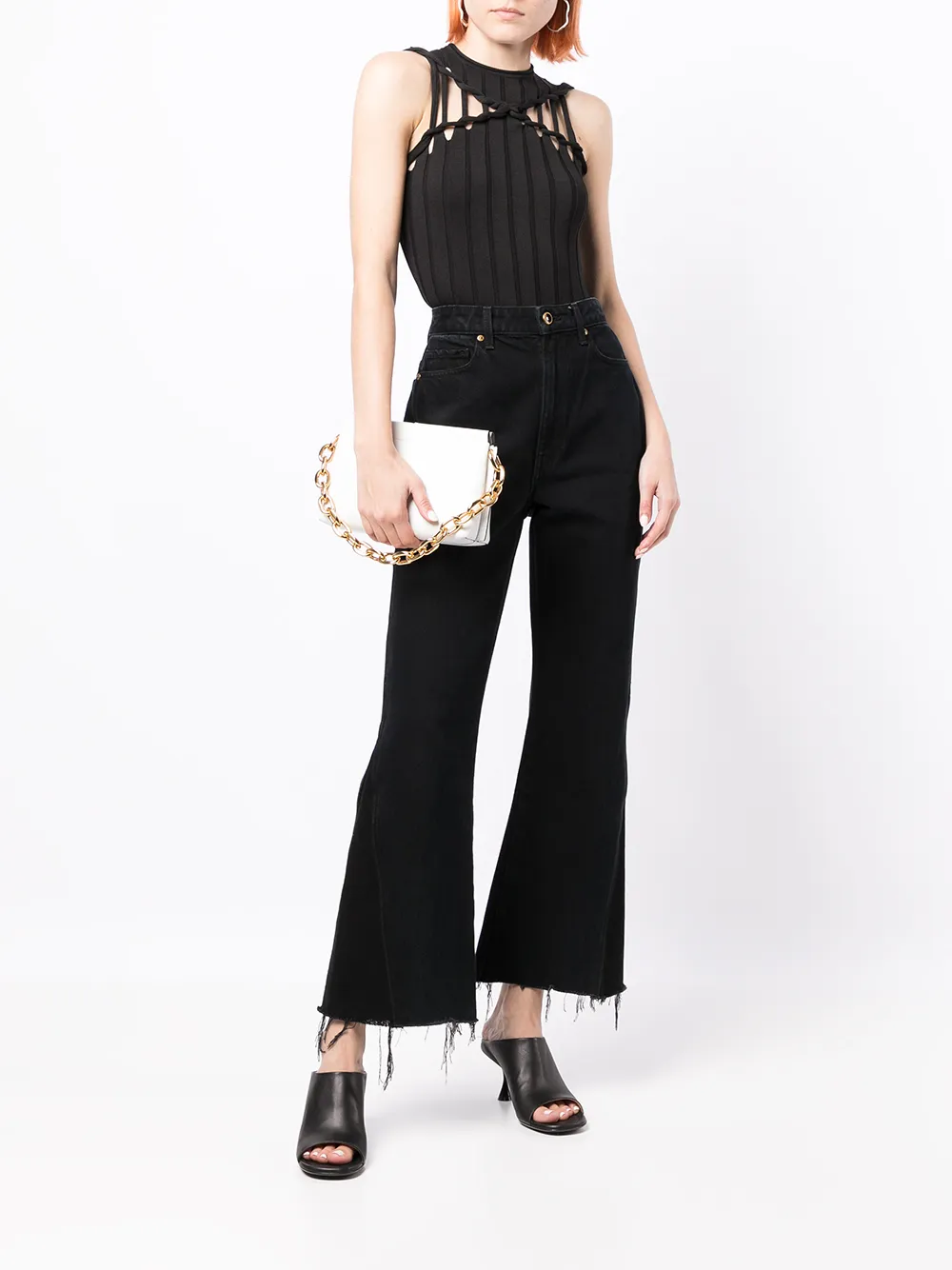 фото Dion lee трикотажный топ с вырезами