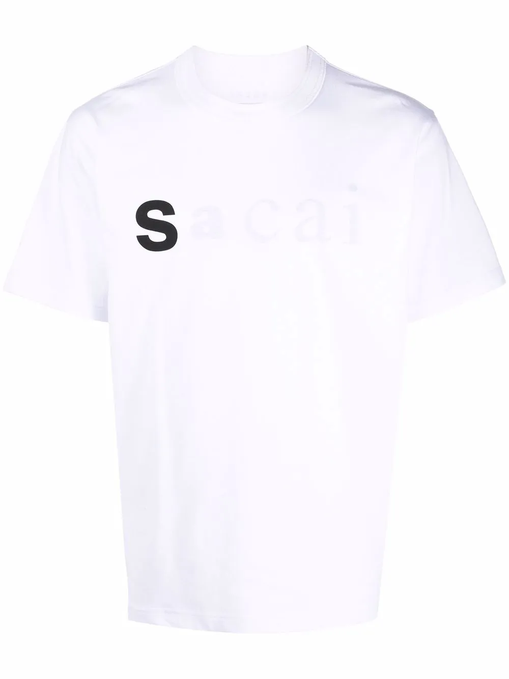 sacai chest logo-print T-shirt - White