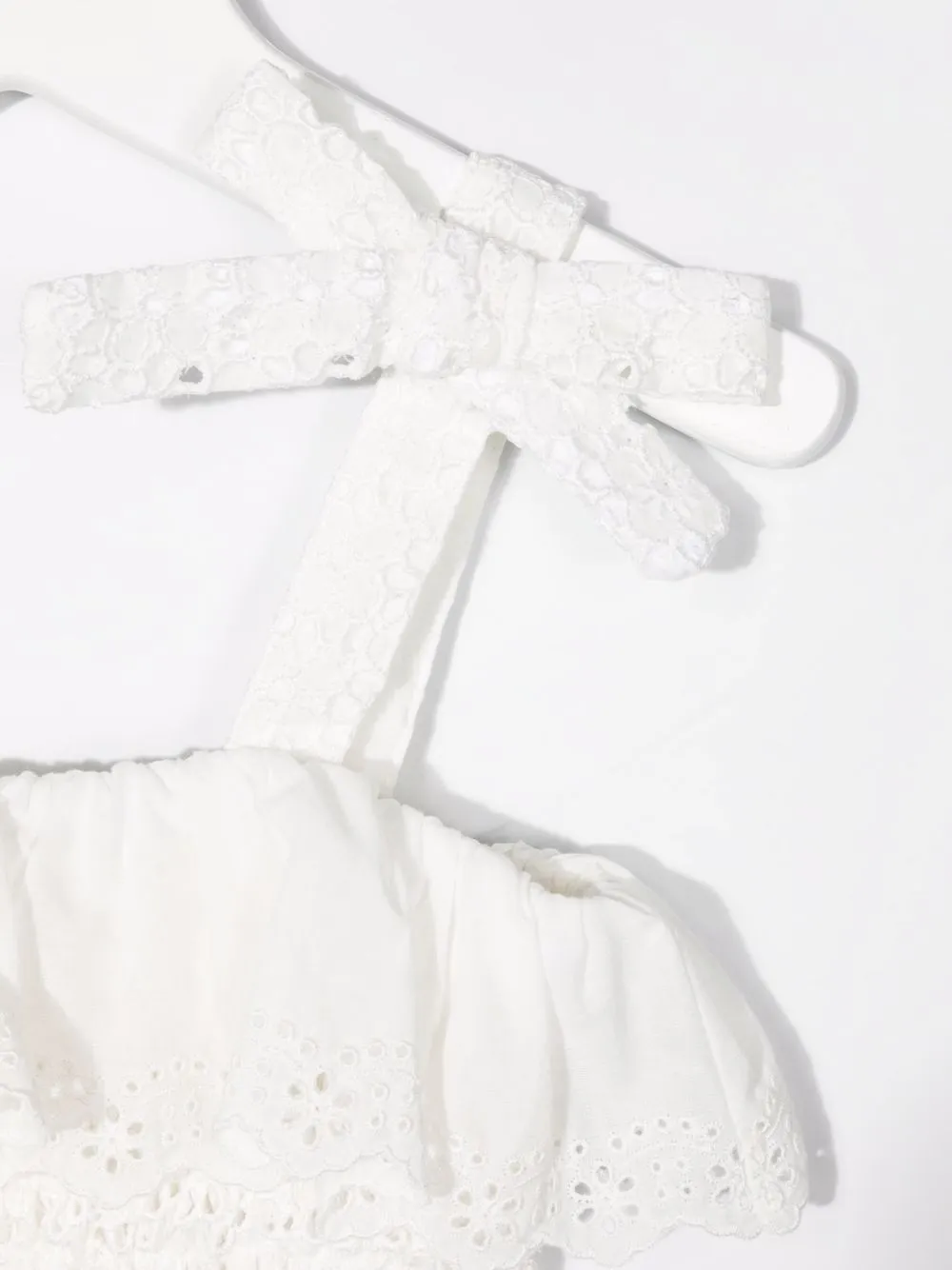 фото Philosophy di lorenzo serafini kids топ с оборками и вышивкой