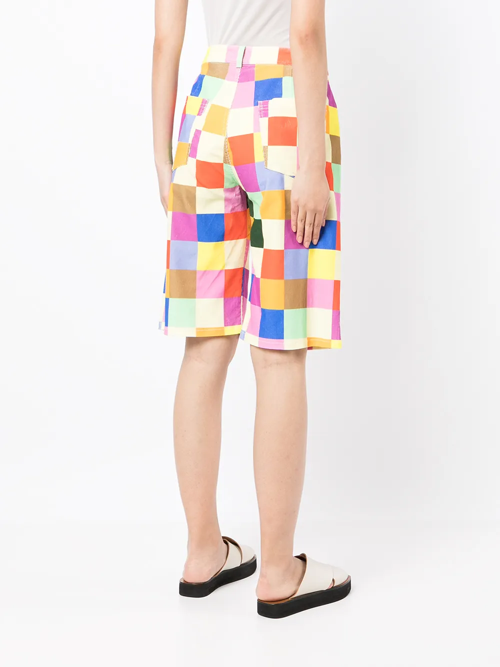 фото Mira mikati клетчатые шорты