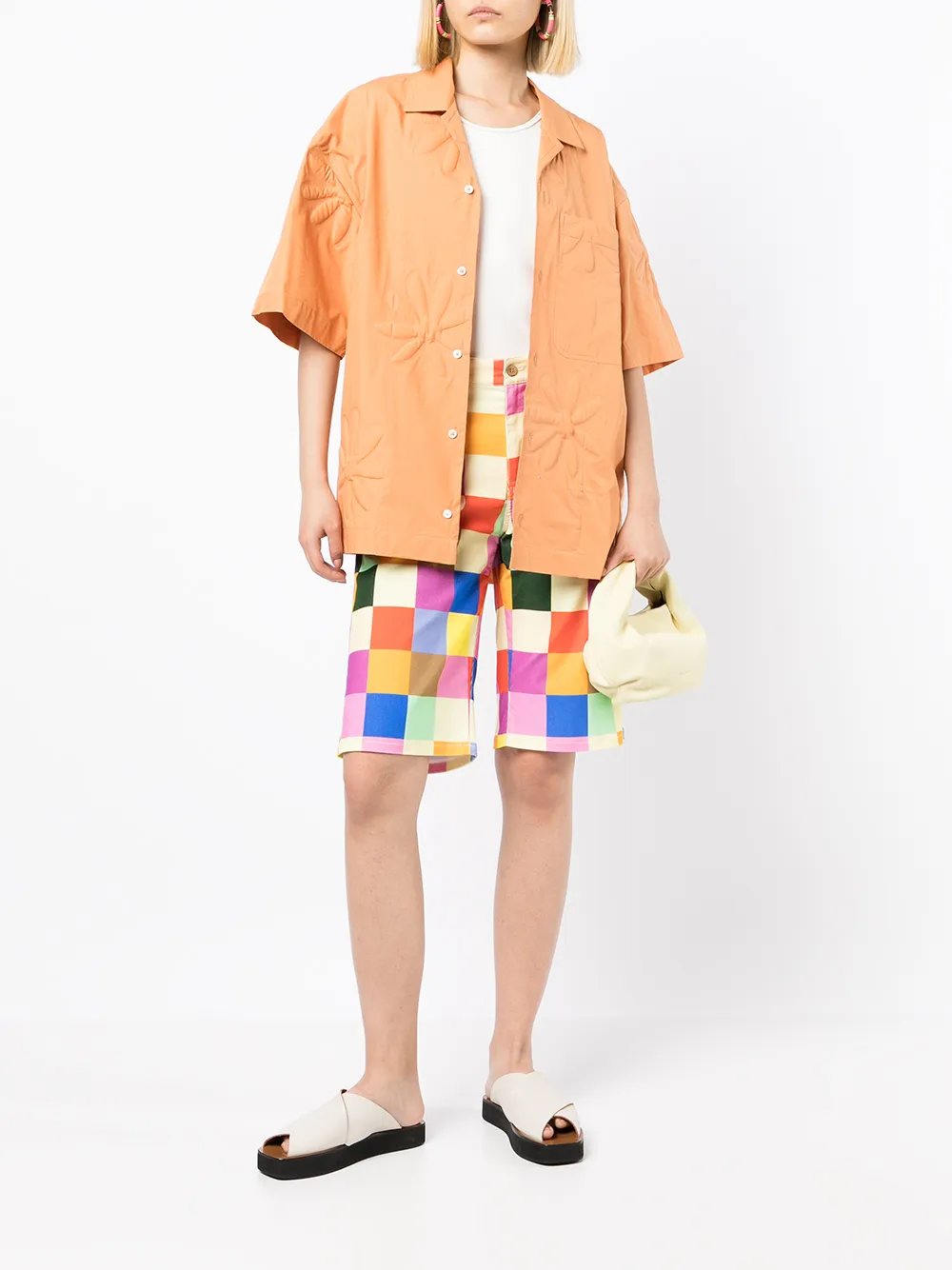 фото Mira mikati клетчатые шорты
