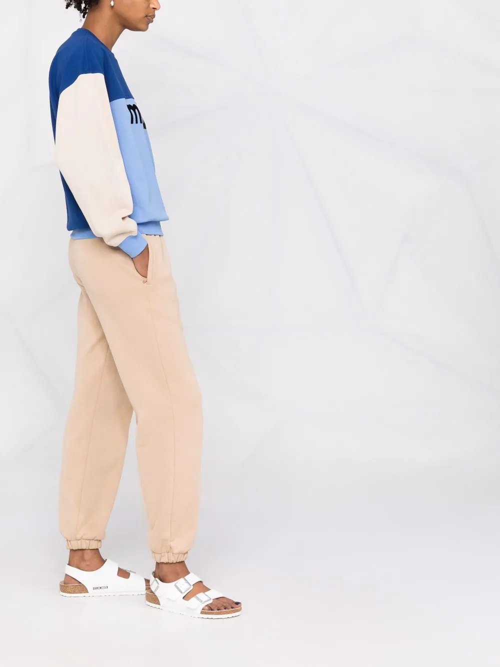 фото Isabel marant étoile толстовка в стиле колор-блок с логотипом