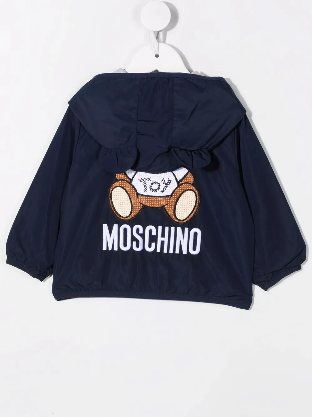 фото Moschino kids куртка с капюшоном и принтом teddy bear