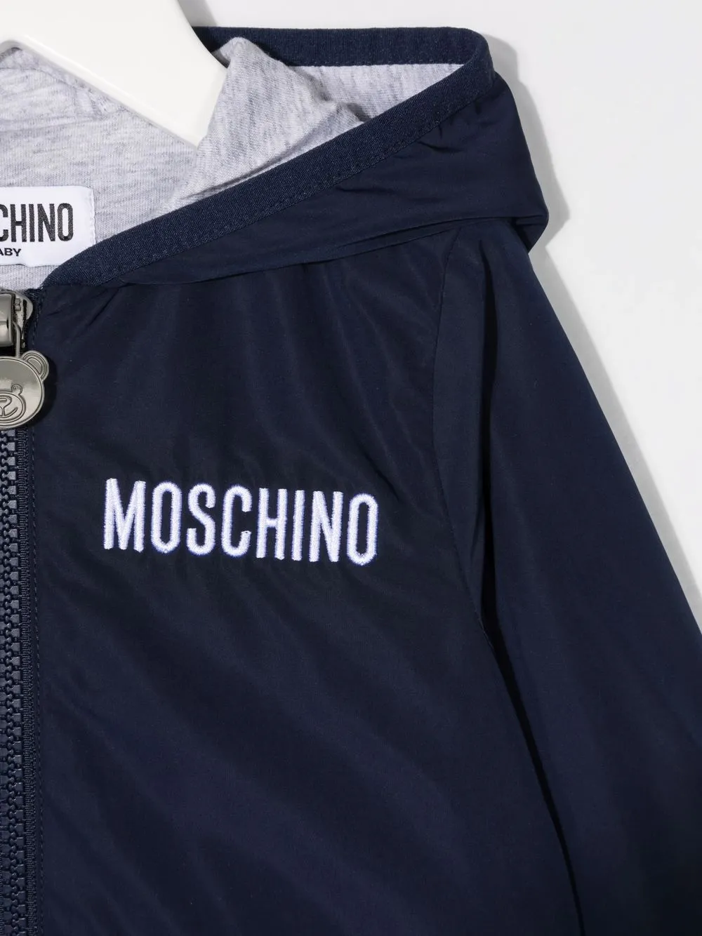 фото Moschino kids куртка с капюшоном и принтом teddy bear