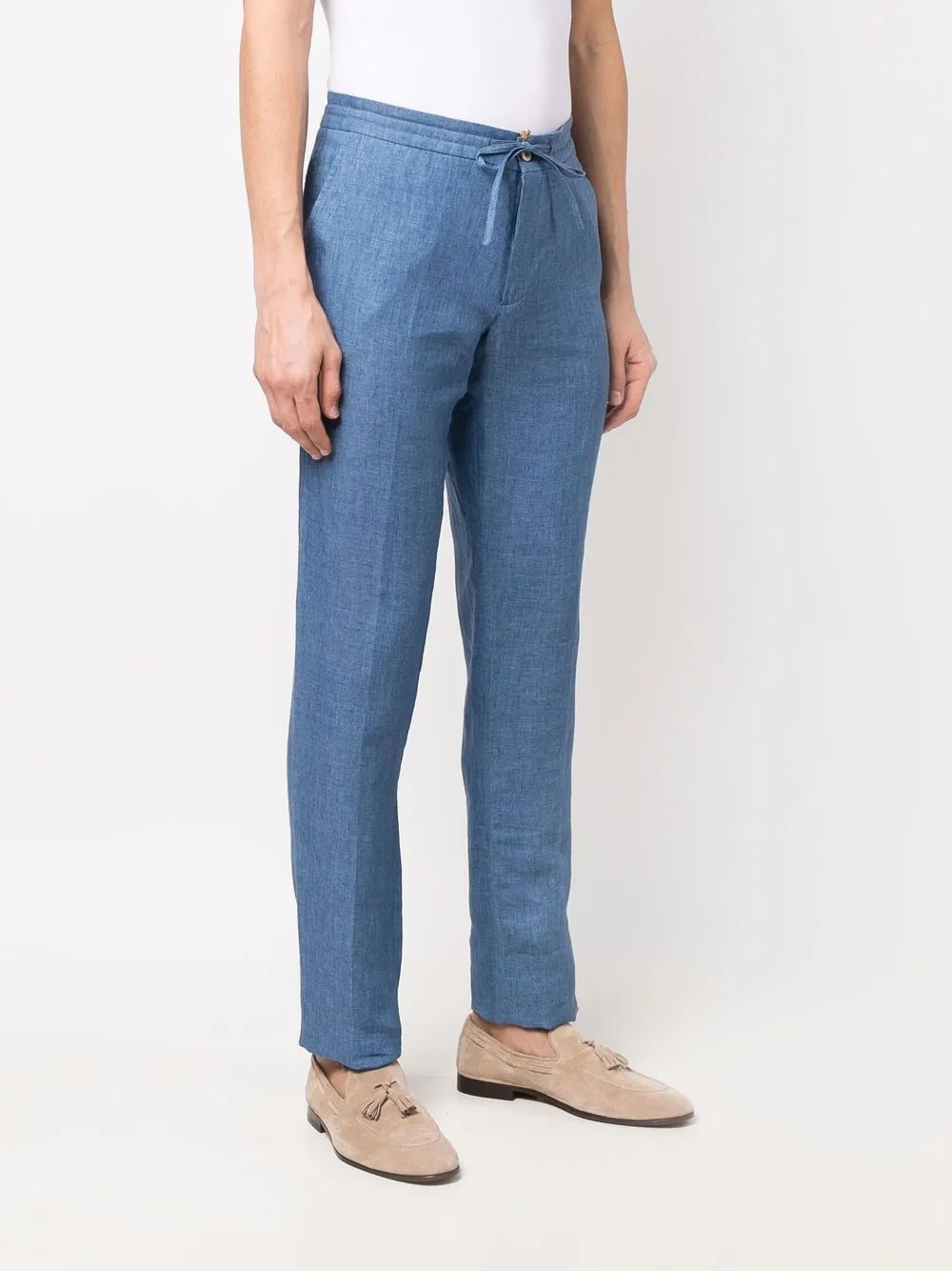 фото Loro piana льняные брюки с кулиской