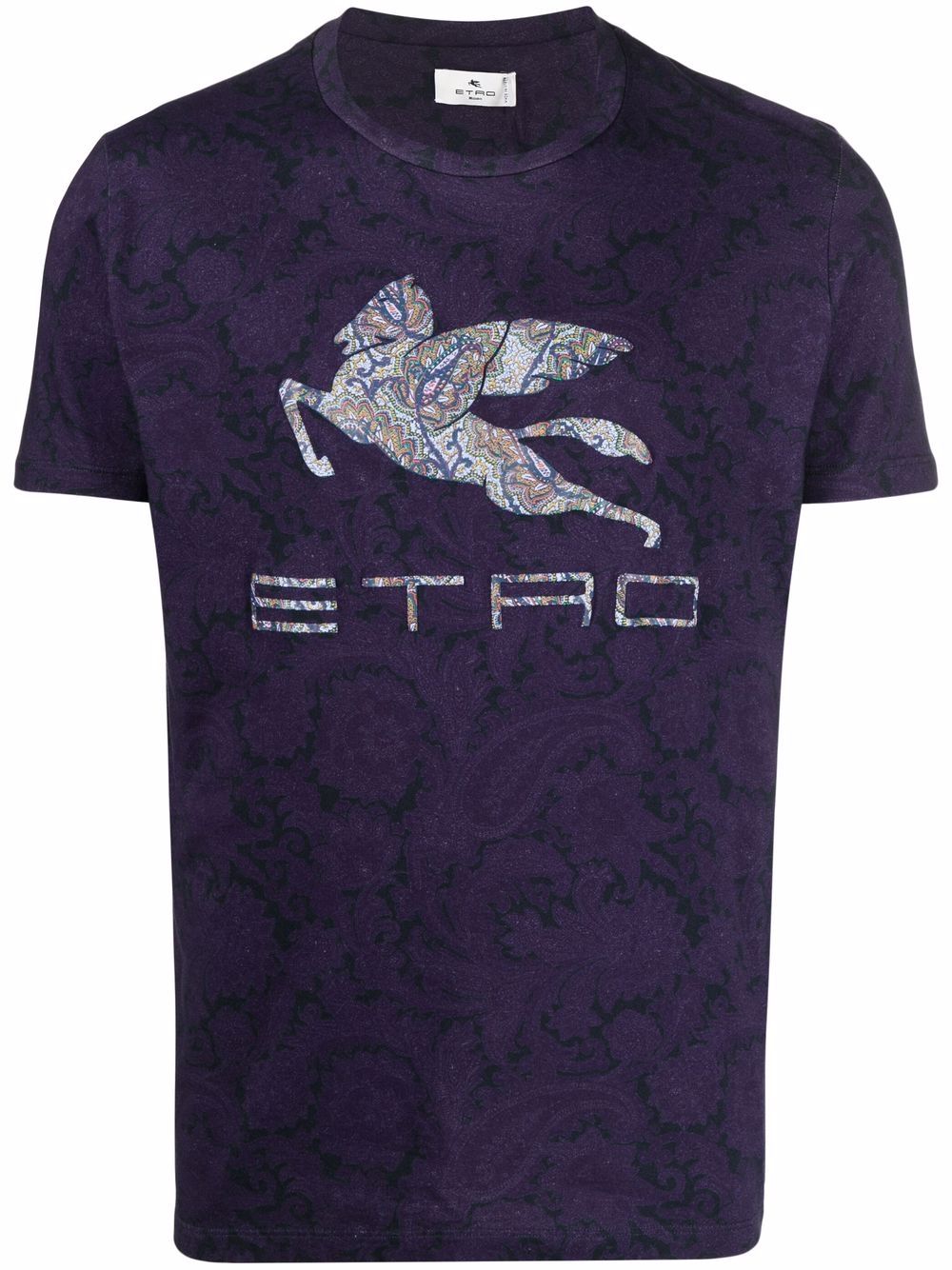 etro logo佩斯理印花t恤 图 1