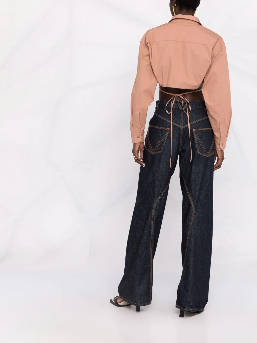 фото Andreadamo укороченная рубашка