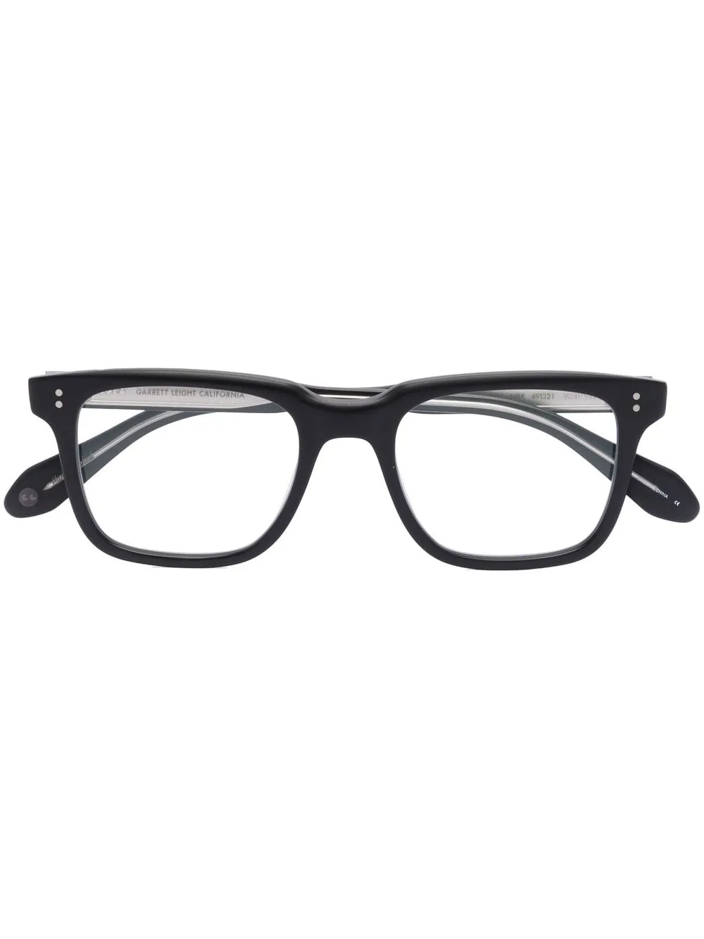 Garrett Leight square-frame glasses - Black