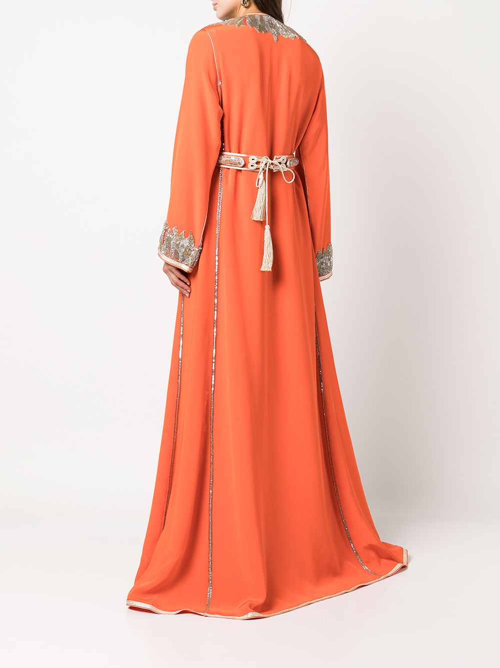 фото Molato декорированное платье-кафтан с поясом