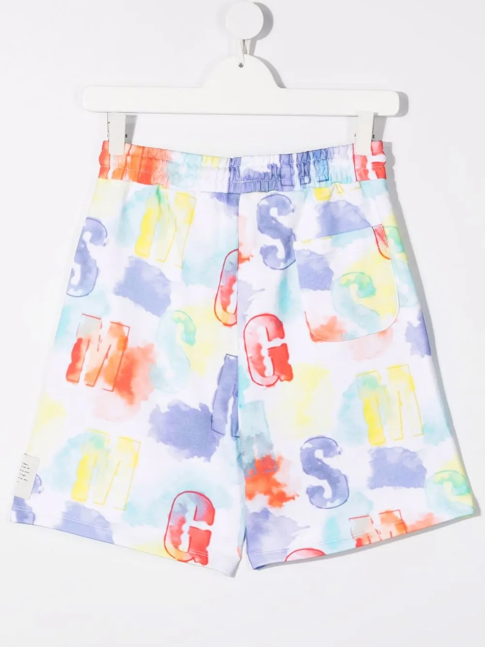 фото Msgm kids спортивные шорты с графичным принтом