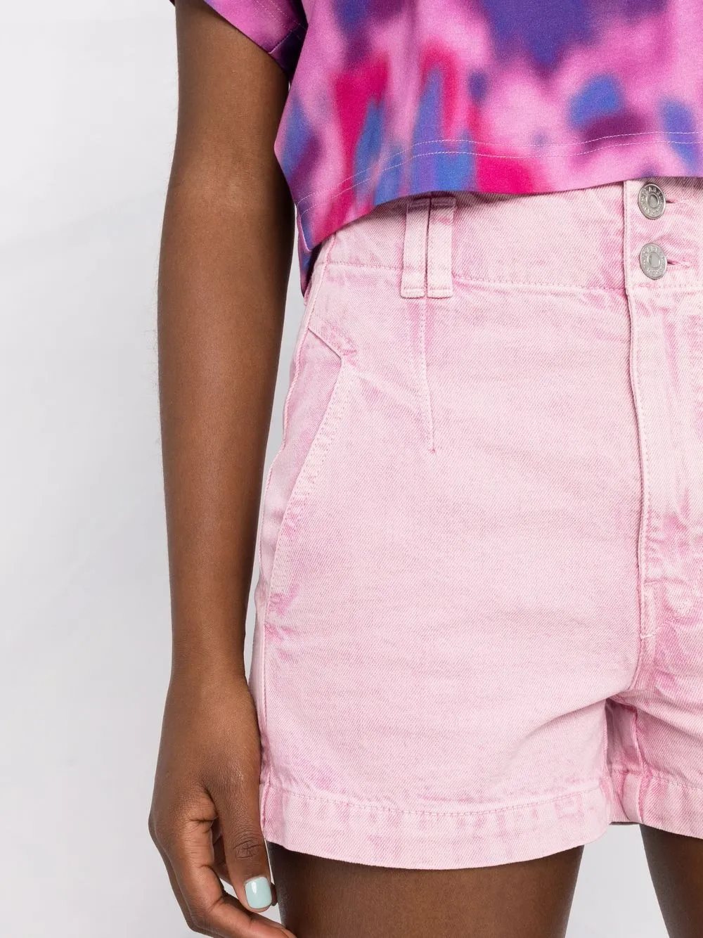 фото Isabel marant étoile джинсовые шорты thiana