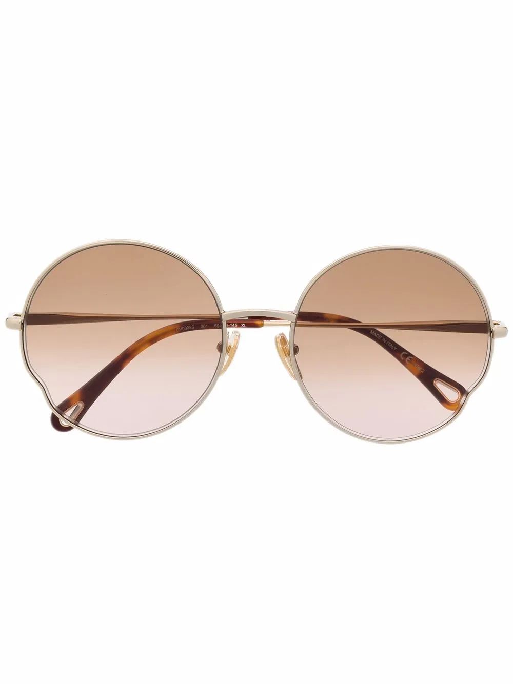 Chloé Eyewear round-frame sunglasses - Gold