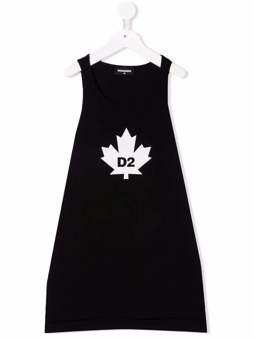фото Dsquared2 kids расклешенное платье с логотипом