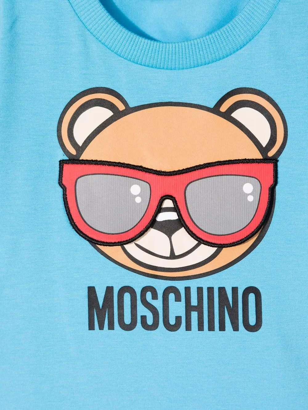 фото Moschino kids футболка с принтом
