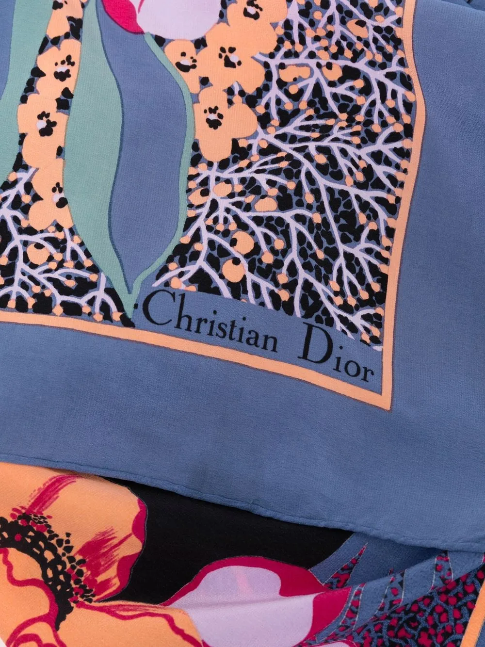 Christian Dior Foulard Con Stampa In Seta Pre Owned Anni 80 Farfetch