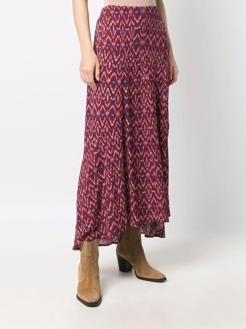 фото Isabel marant étoile расклешенная юбка макси с узором