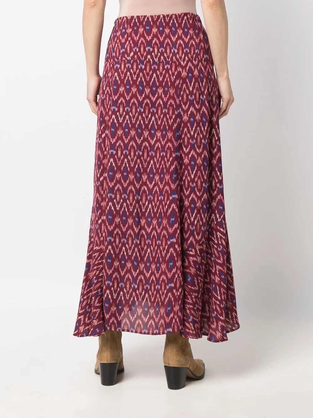 фото Isabel marant étoile расклешенная юбка макси с узором