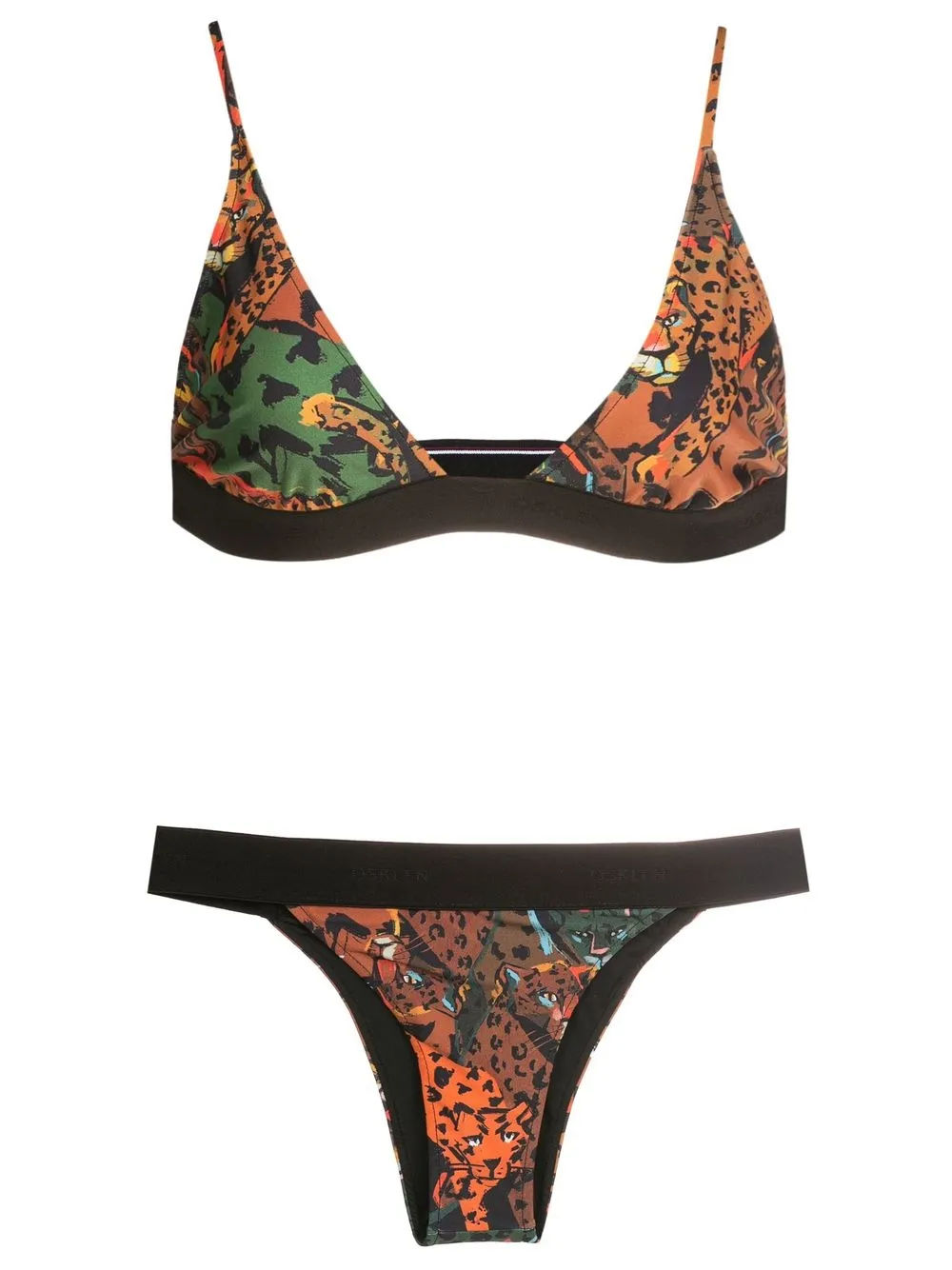 Osklen Leopard Print Triangle Bikini Set Farfetch