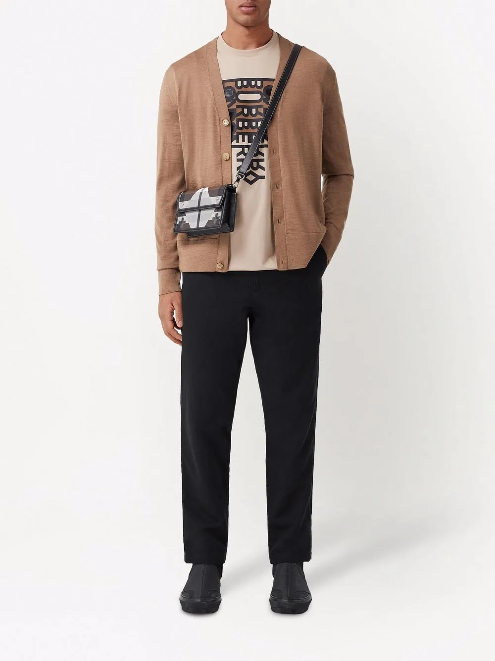 фото Burberry сумка через плечо в клетку