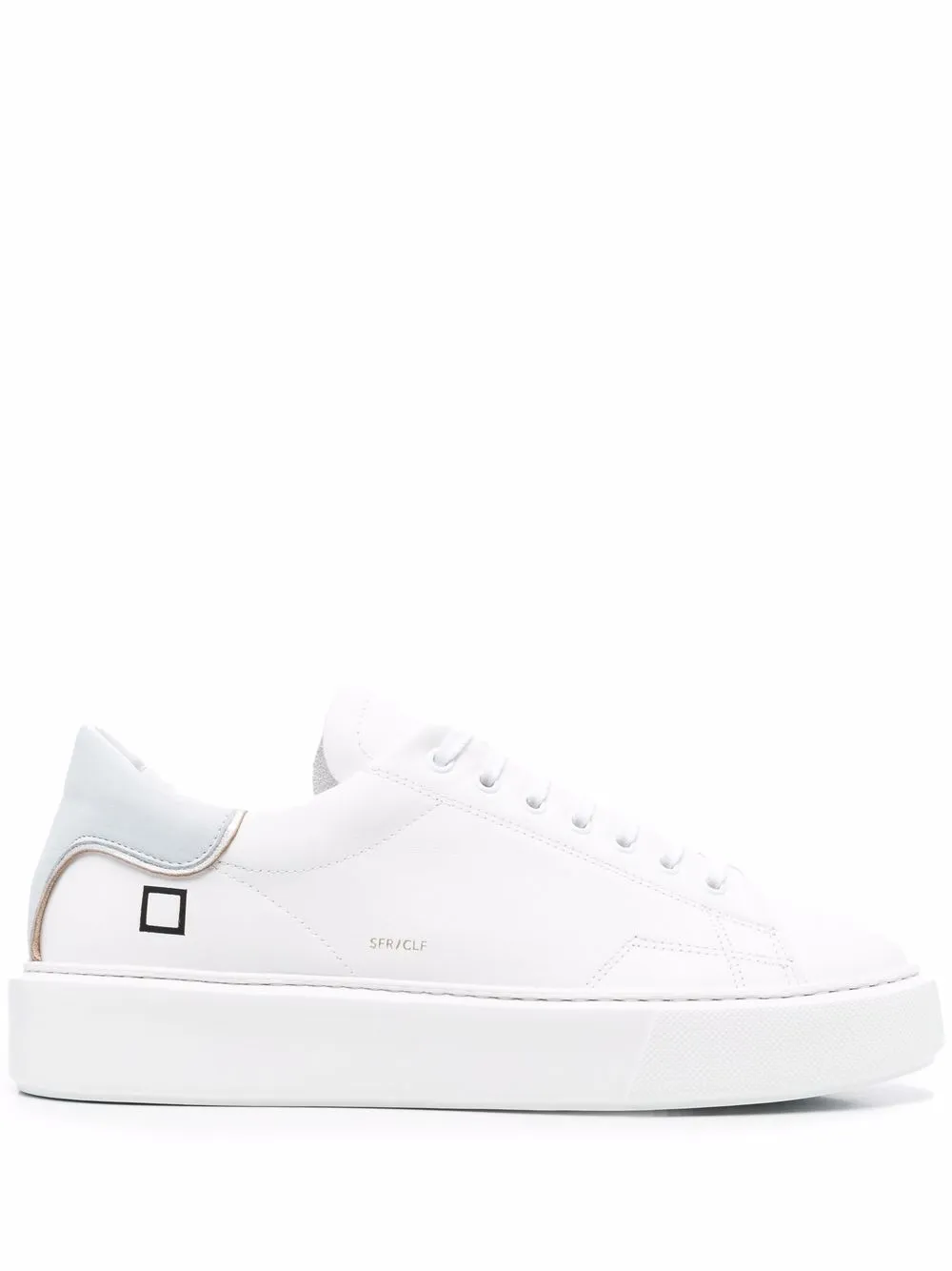 D.A.T.E. tenis bajos con agujetas - Blanco