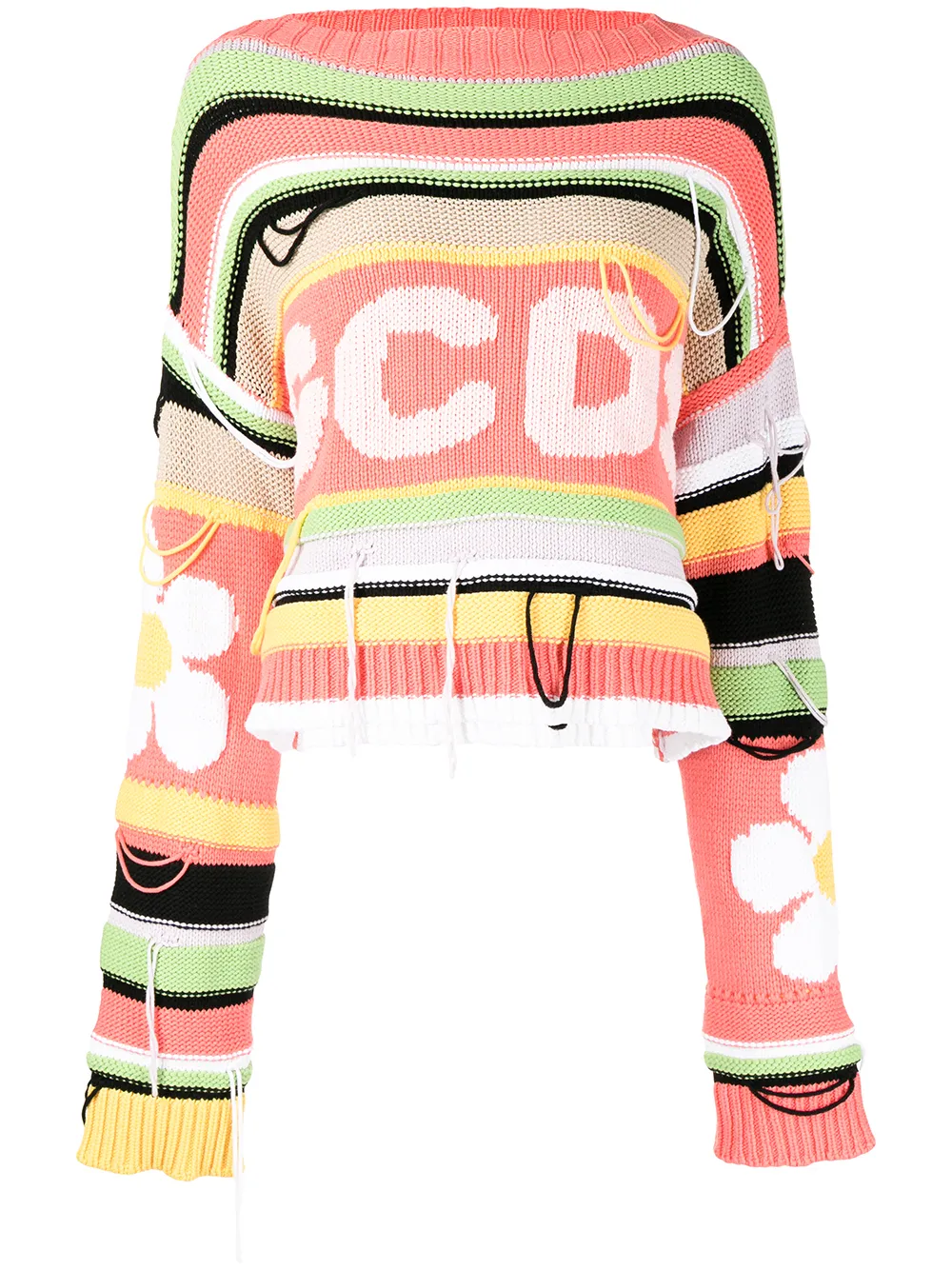 Gcds logo-print oversized jumper - Multicolour
