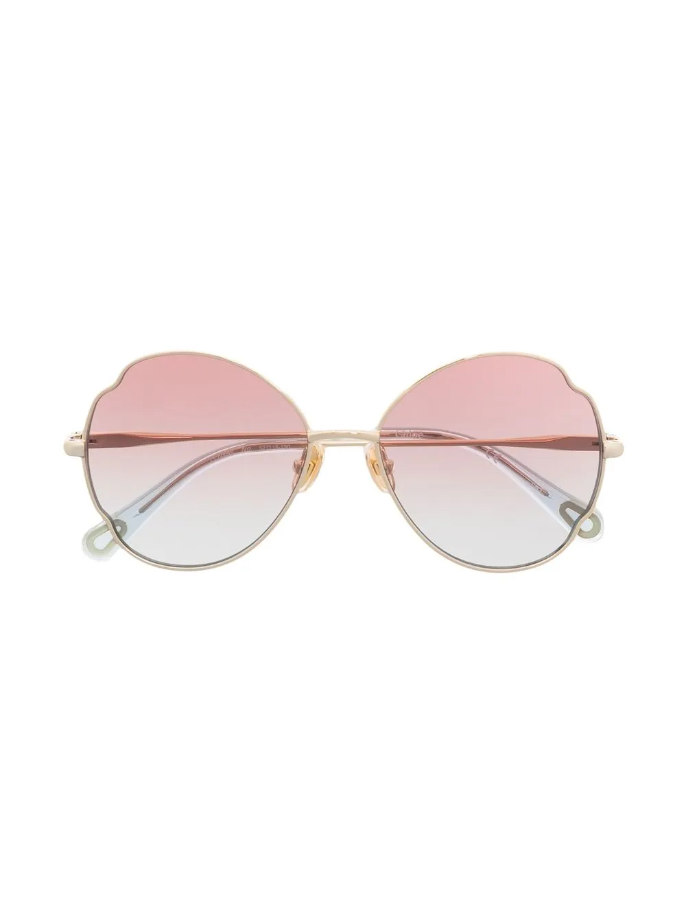 Chloé Kids round-frame sunglasses - Gold