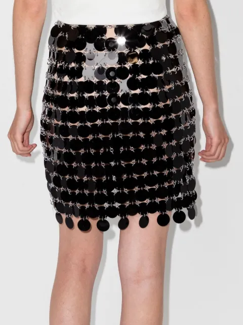 Paco Rabanne Sequin Embellished Mini Skirt Farfetch