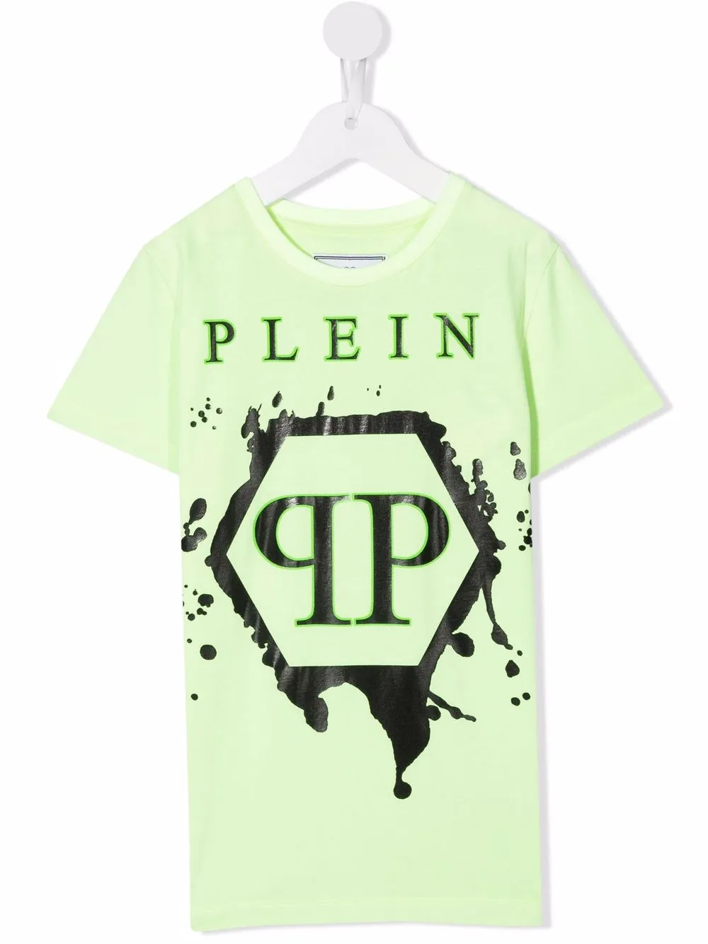 Philipp Plein Junior logo crew-neck T-shirt - Green