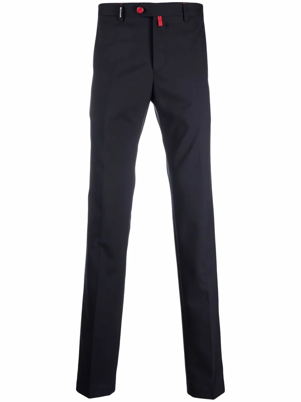 Kiton slim-cut chinos - Black