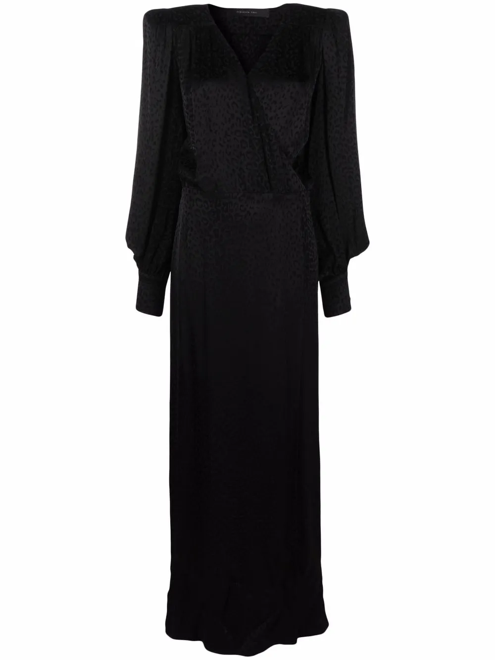 Federica Tosi leopard-print gown - Black