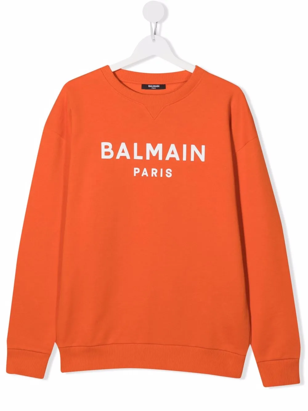 Balmain Kids sudadera con logo estampado - Naranja