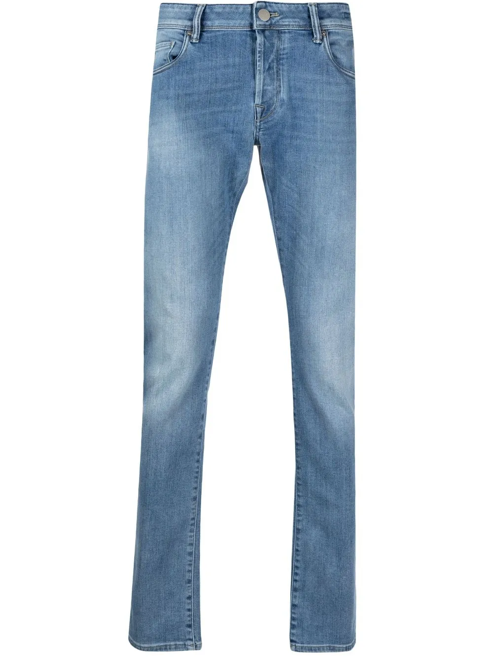 Incotex jeans slim con tiro medio - Azul