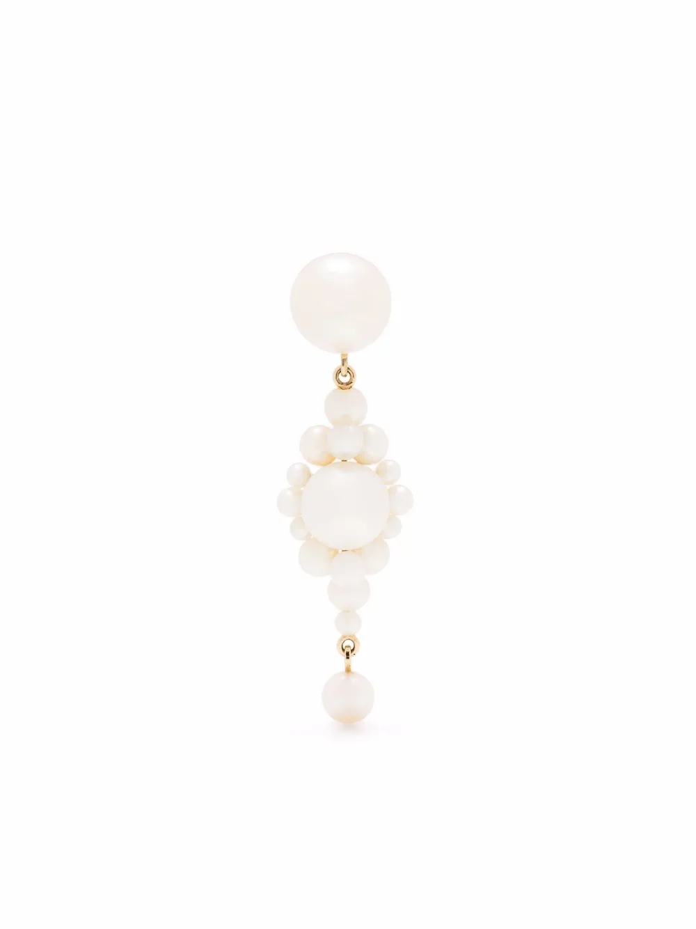 Sophie Bille Brahe 14kt yellow gold Venezia Grande pearl single earring - White
Sophie Bille Brahe 14kt yellow gold Venezia Grande pearl single earring - White