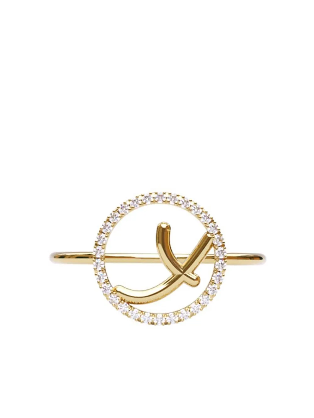 THE ALKEMISTRY anillo con inicial de letra Y en oro amarillo de 18kt con diamantes - Dorado
THE ALKEMISTRY anillo con inicial de letra Y en oro amarillo de 18kt con diamantes - Dorado
