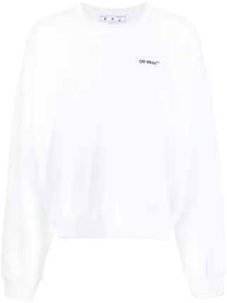 Off White Caravaggio Arrow Print Crew Neck Sweatshirt Farfetch